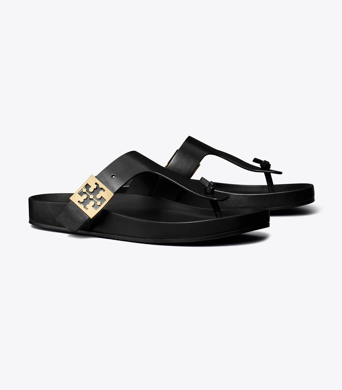 Tory Burch Mellow T-Strap Sandal - Perfect Black / Perfect Black