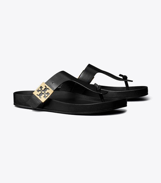 Tory Burch Mellow T-Strap Sandal - Perfect Black / Perfect Black