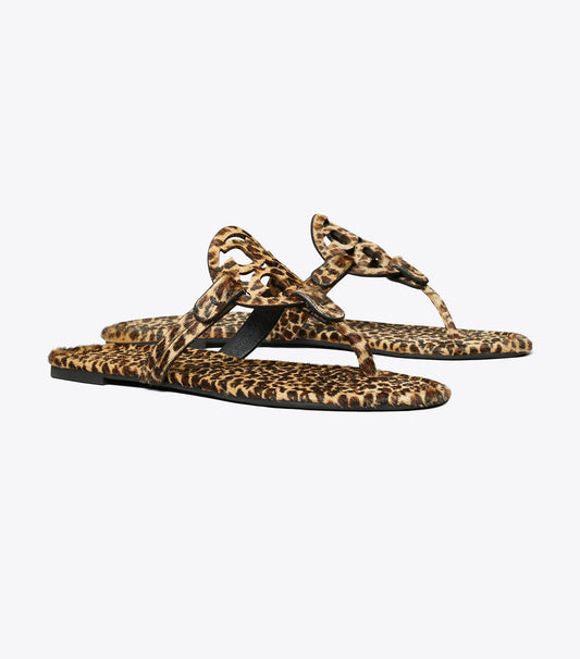 Tory Burch Miller Printed Calf Hair Sandal - Leopard Multi