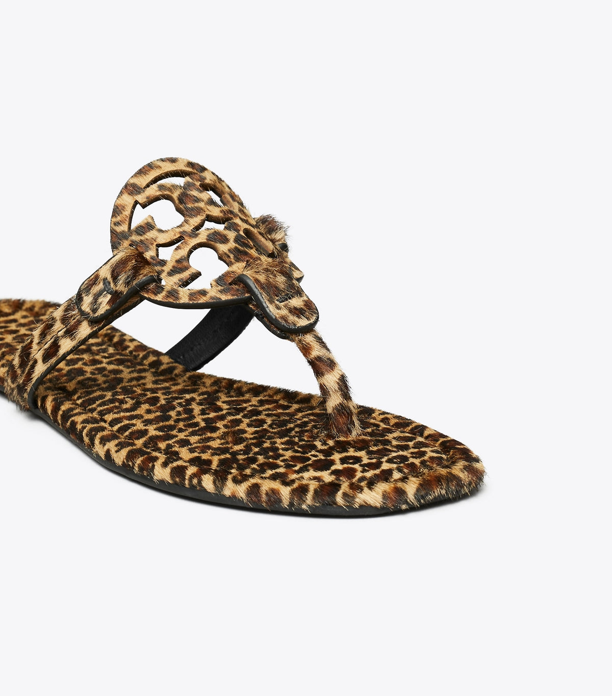 Tory Burch Miller Printed Calf Hair Sandal - Leopard Multi