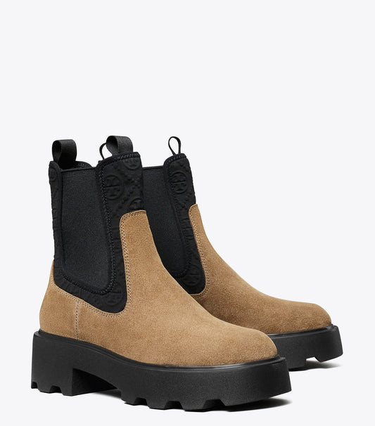 Tory Burch T Monogram Chelsea Lug Boot - River Rock