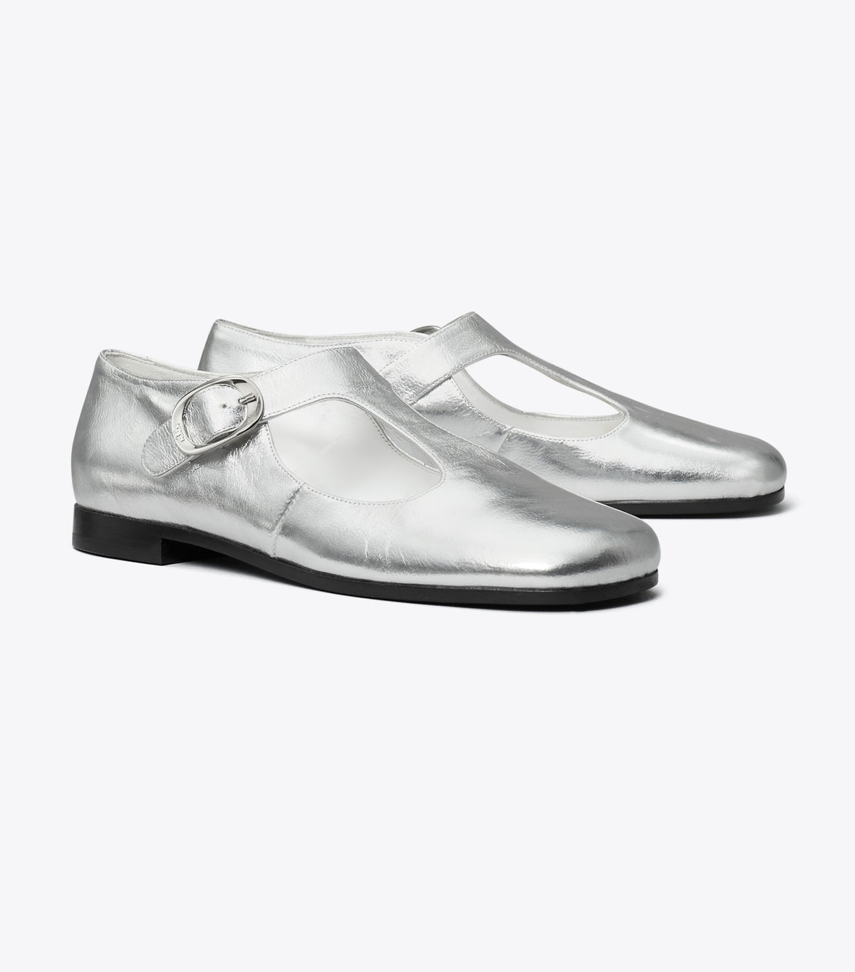 Tory Burch Violet T-Strap - Silver