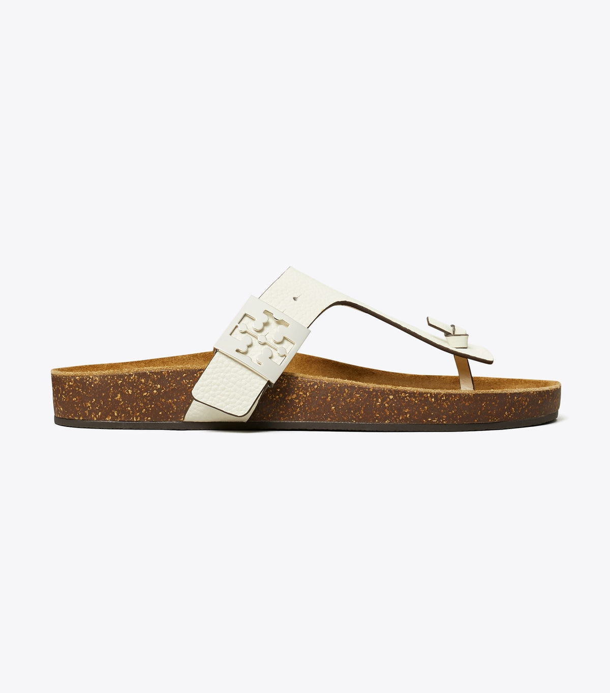 Tory Burch Mellow T-Strap Sandal - Blanc / Light Oak