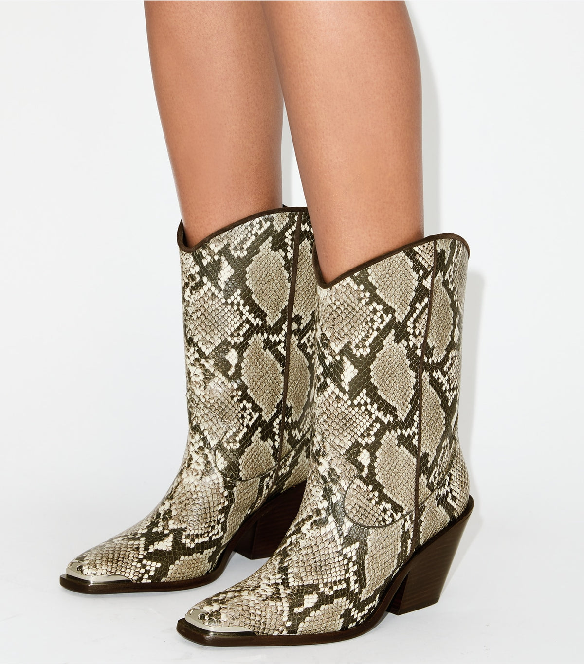 Tory Burch Western Boot - Snake Print