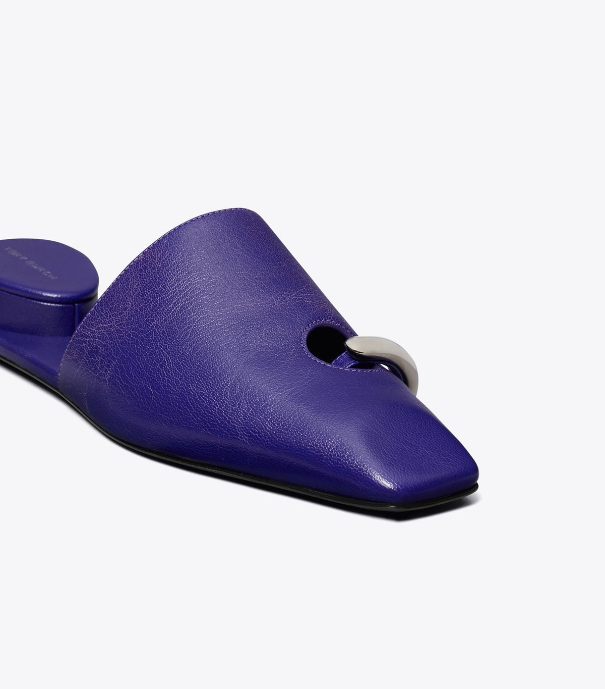 Tory Burch Pierced Mule - Ballpoint Blue / Silver