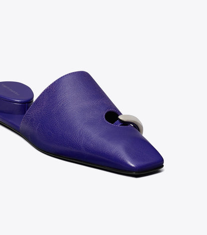 Tory Burch Pierced Mule - Ballpoint Blue / Silver