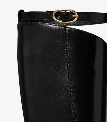 Tory Burch Twisted Riding Boot - Black