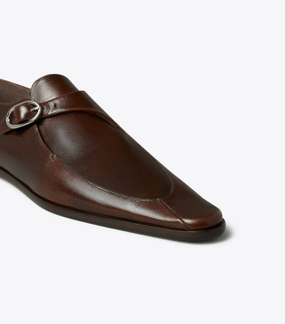 Tory Burch Twisted Monk Strap - Bark Brown