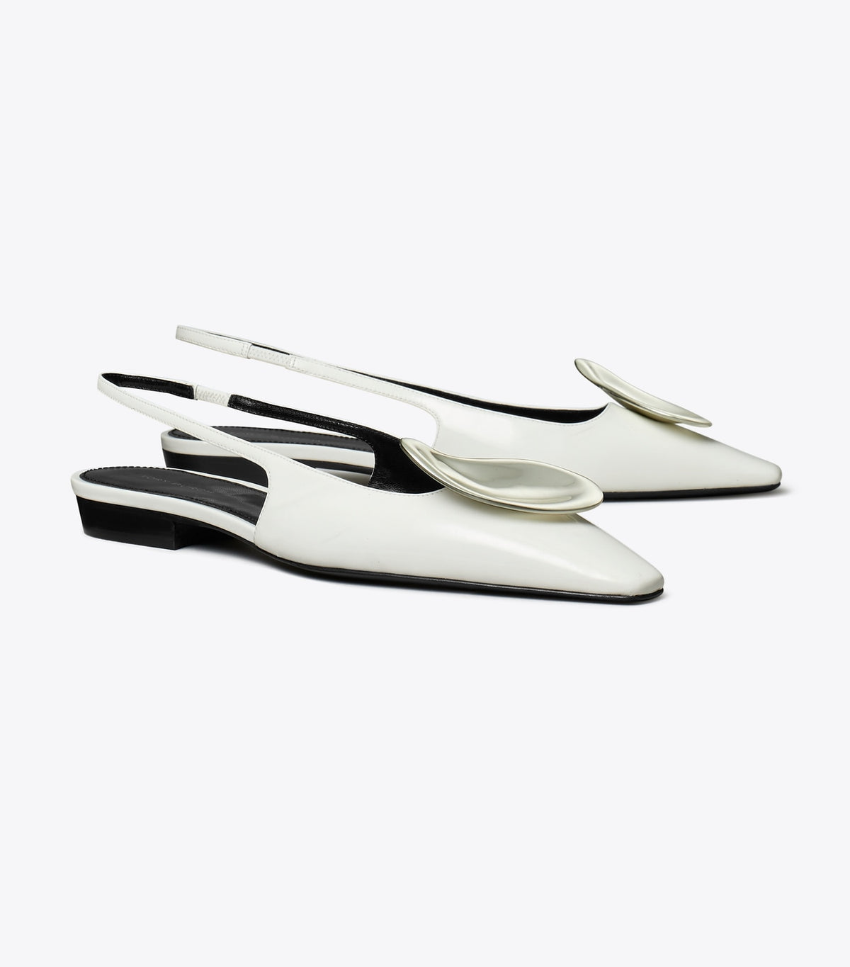 Tory Burch Patos Slingback - Cloud / Silver