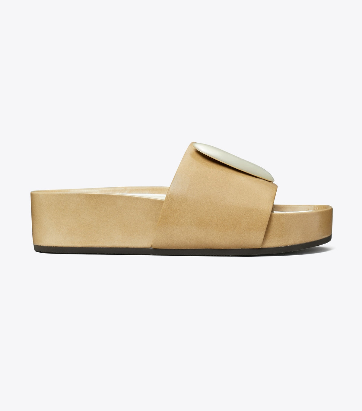 Tory Burch Patos Platform Slide - Chateau Gray / Silver