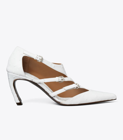 Tory Burch Multi-Buckle Pump - Tinted Blue