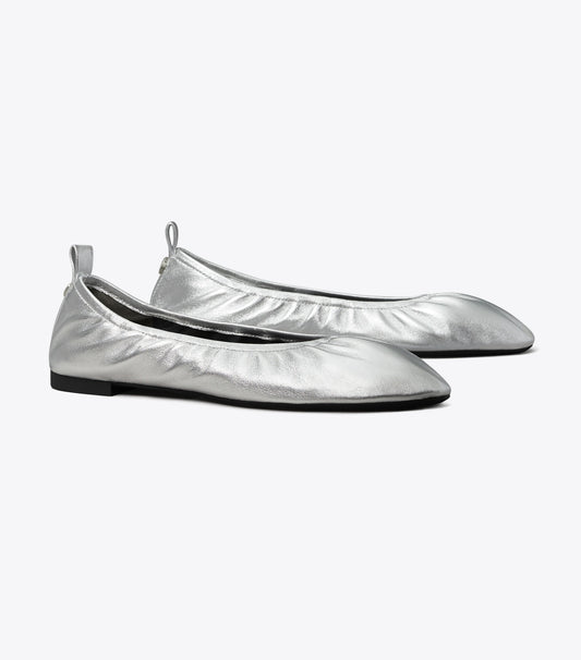 Tory Burch Eddie Ballet - Silver