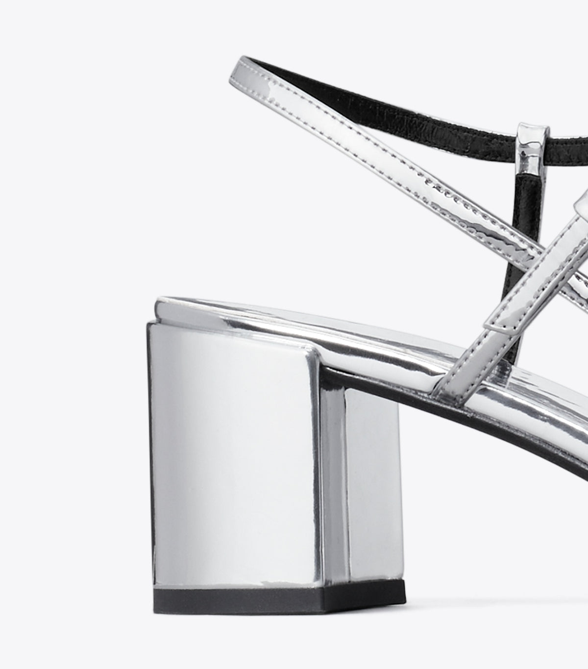 Tory Burch Gigi Heeled Sandal - Silver
