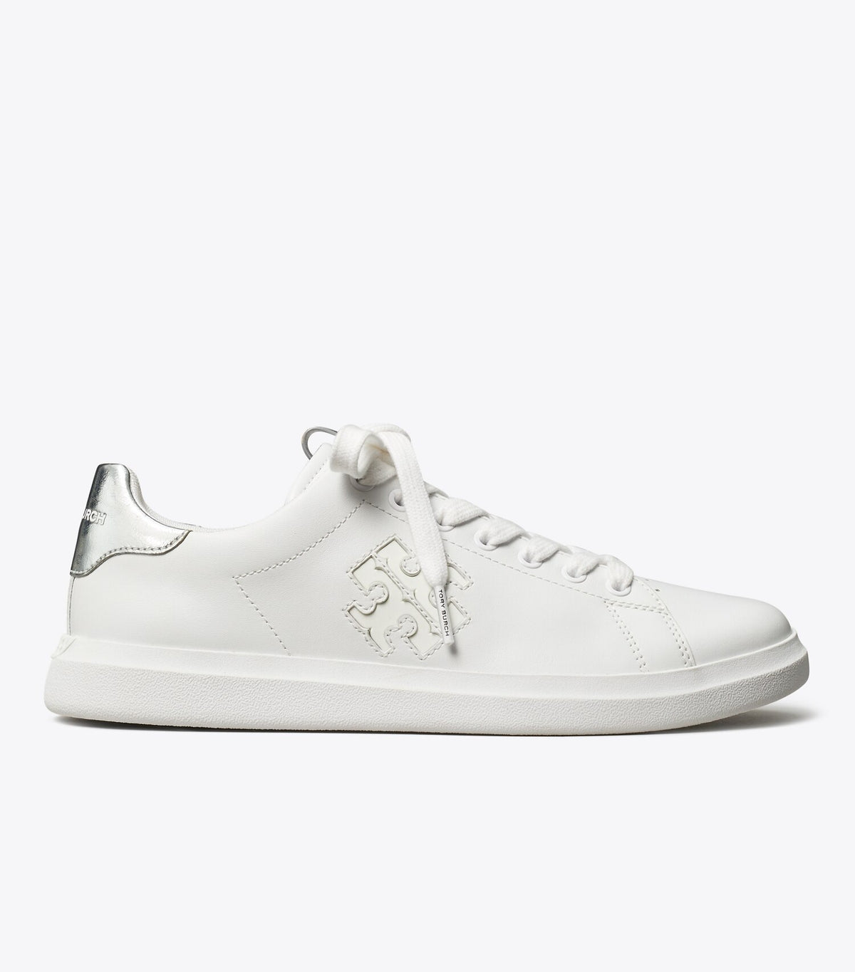 Tory Burch Howell Court Sneaker - Titanium White / Silver