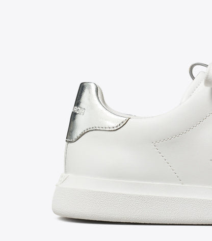 Tory Burch Howell Court Sneaker - Titanium White / Silver