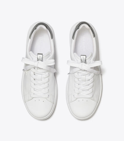 Tory Burch Howell Court Sneaker - Titanium White / Silver