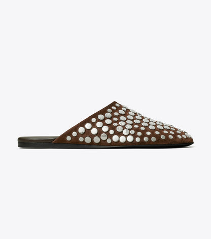 Tory Burch Studded Mule - Dark Cocoa