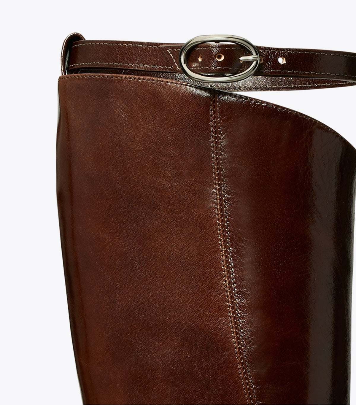 Tory Burch Twisted Riding Boot - Bark Brown