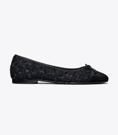 Tory Burch Cap-Toe Ballet - Midnight Navy / Perfect Black