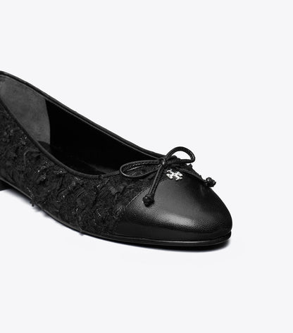 Tory Burch Cap-Toe Ballet - Midnight Navy / Perfect Black