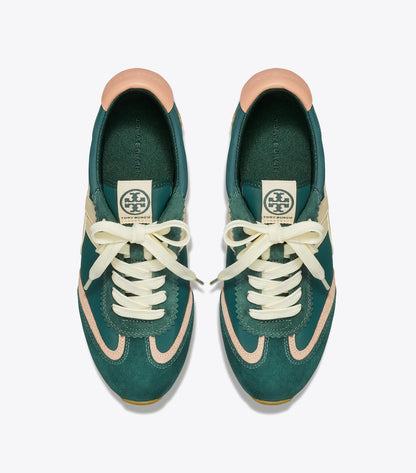 Tory Burch Hank Sneaker - Bottle Green / Pink Moon