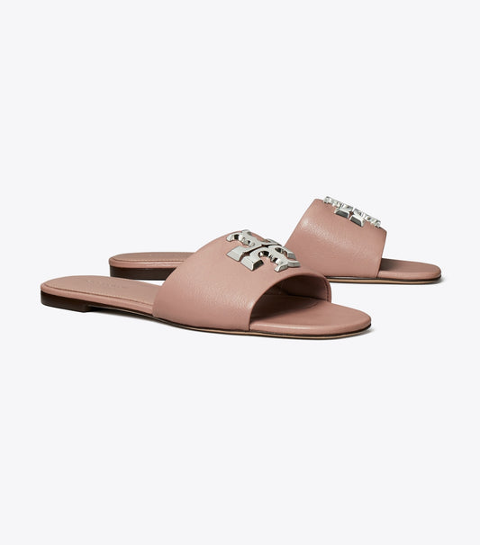 Tory Burch Eleanor Slide - Light Mauve / Silver