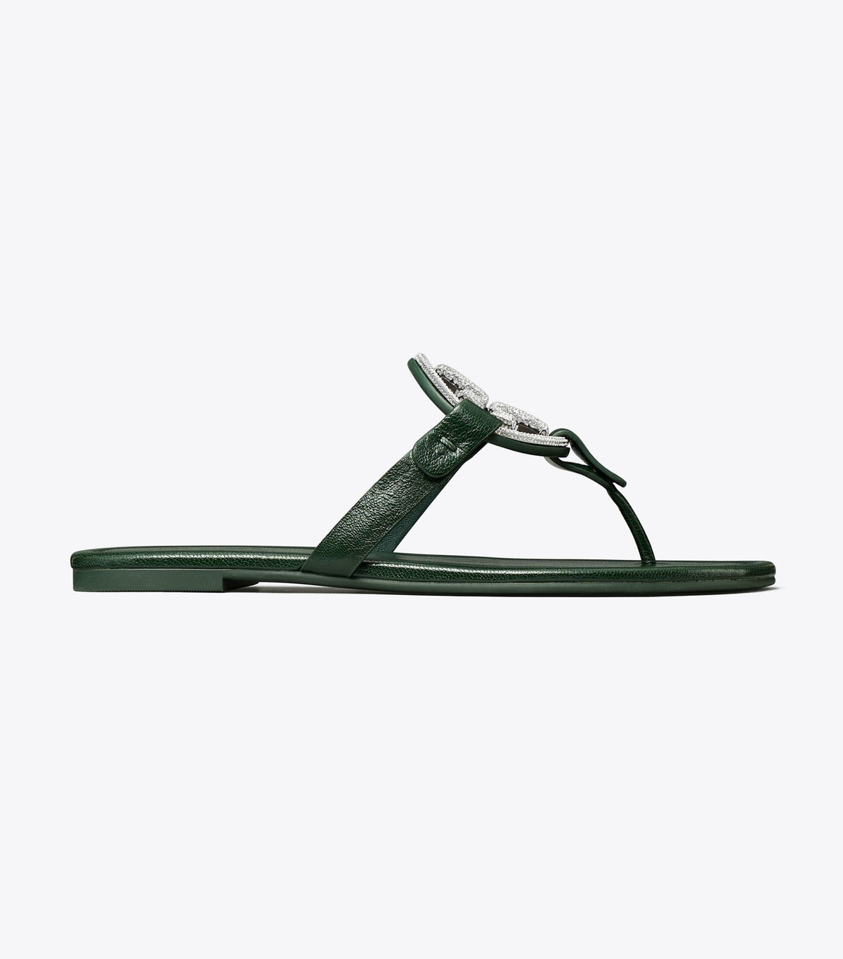 Tory Burch Miller Pavé Sandal - Dark Emerald