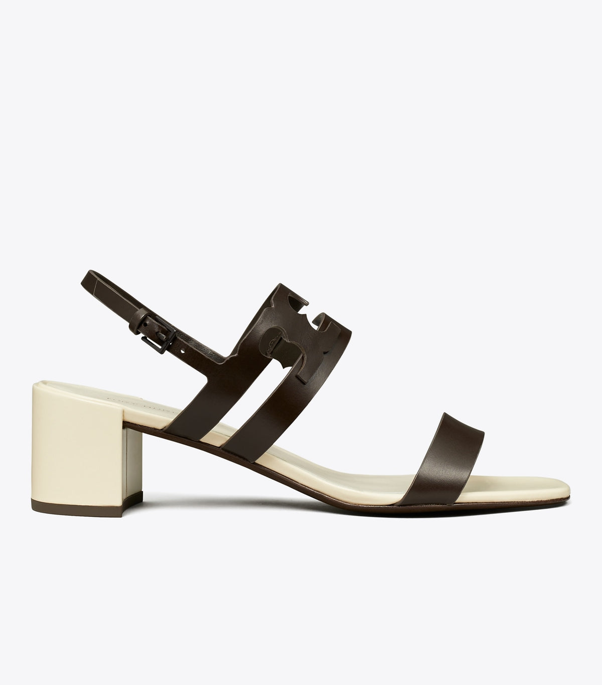 Tory Burch Ines Heeled Sandal - Cocoa / Light Cream