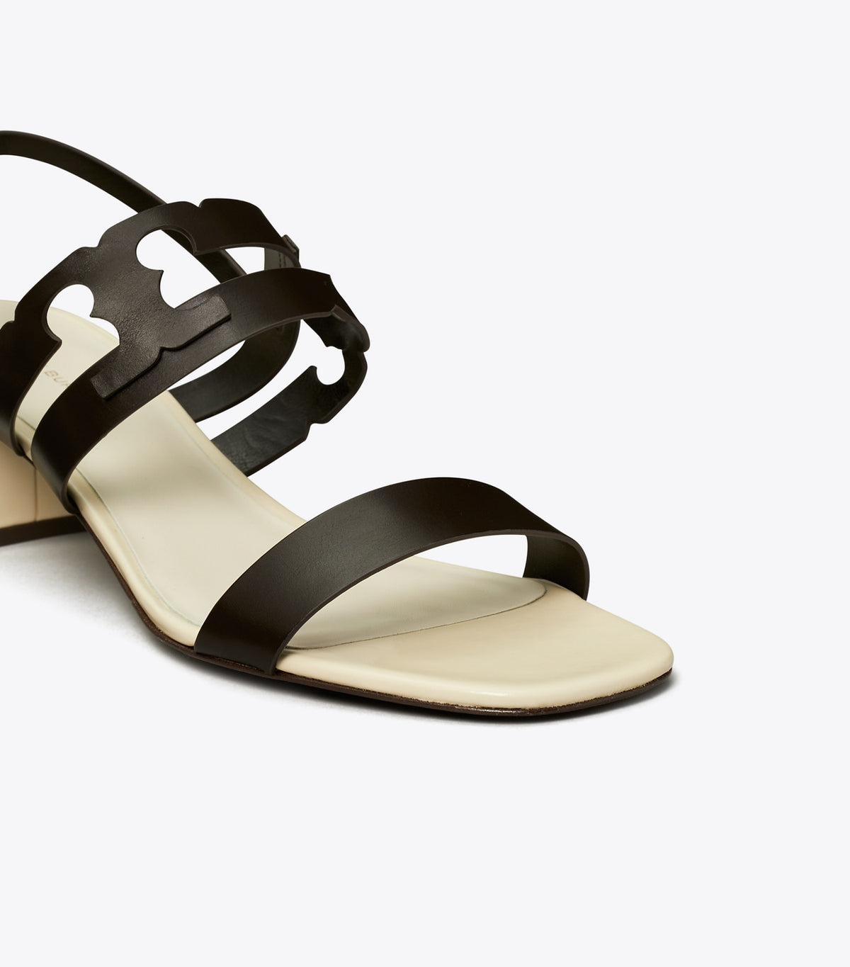 Tory Burch Ines Heeled Sandal - Cocoa / Light Cream