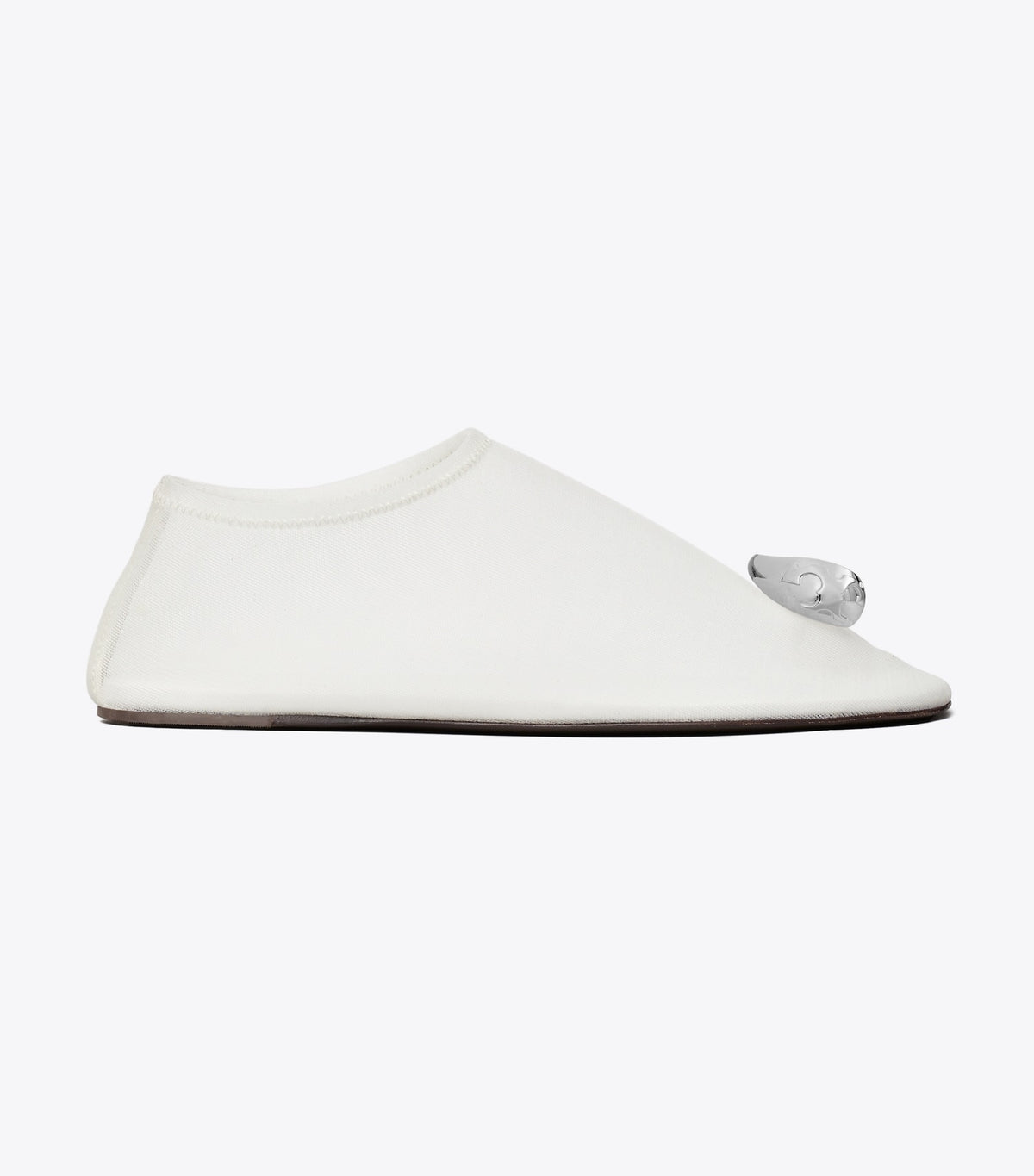 Tory Burch Patos Mesh Flat - Clear / Silver