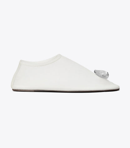 Tory Burch Patos Mesh Flat - Clear / Silver