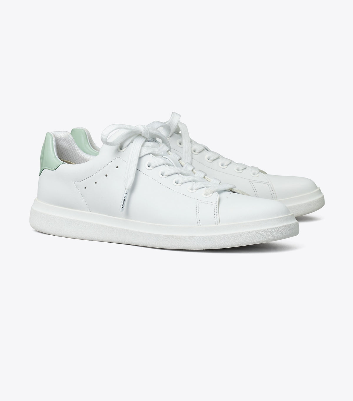 Tory Burch Howell Court Sneaker - Titanium White / Mint Chip