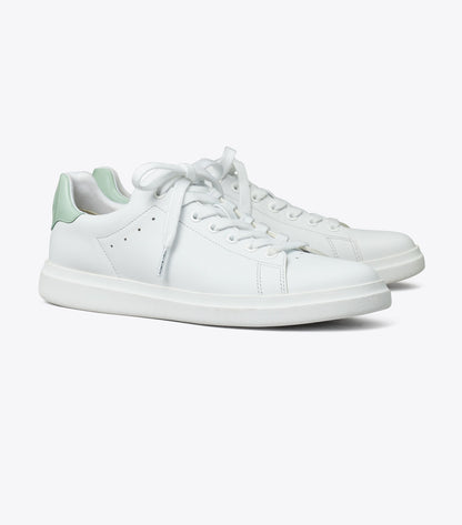 Tory Burch Howell Court Sneaker - Titanium White / Mint Chip