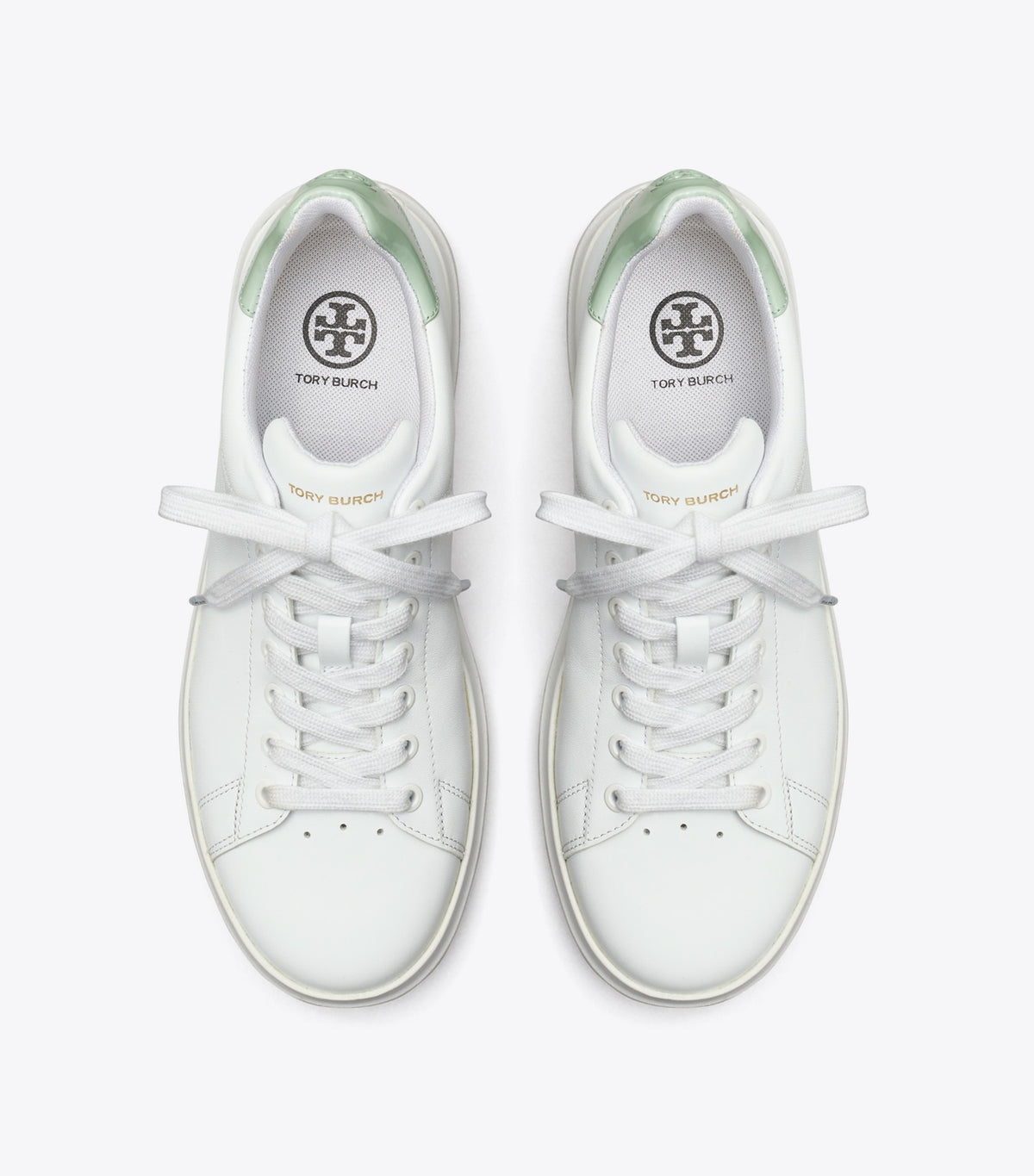 Tory Burch Howell Court Sneaker - Titanium White / Mint Chip