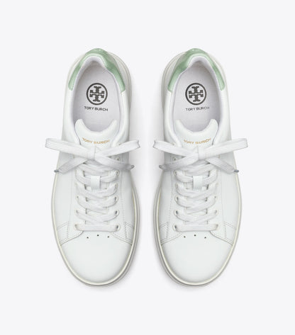 Tory Burch Howell Court Sneaker - Titanium White / Mint Chip