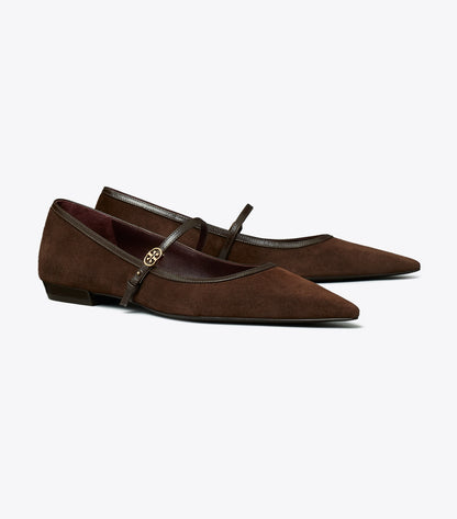 Tory Burch Double T Buckle Mary Jane - Dark Cocoa / Dark Cocoa
