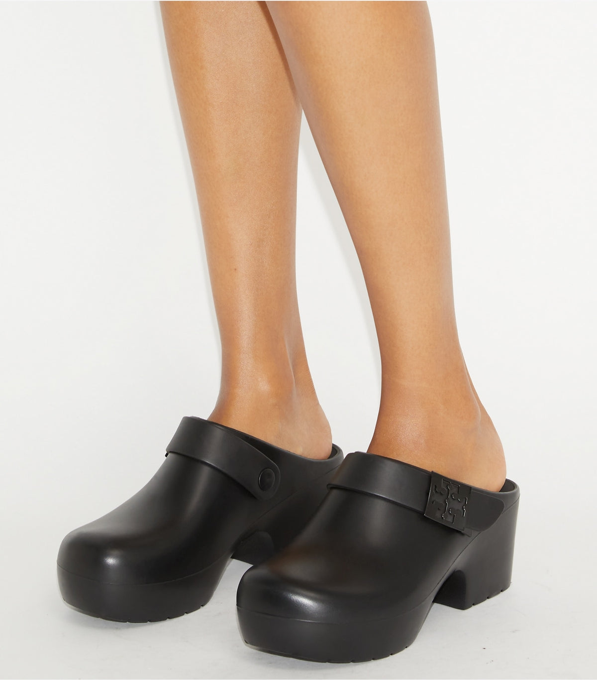 Tory Burch Mellow Platform Heeled Clog - Perfect Black