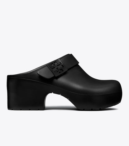Tory Burch Mellow Platform Heeled Clog - Perfect Black