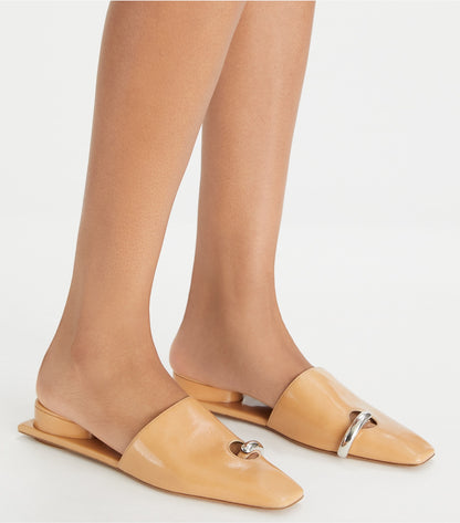 Tory Burch Pierced Mule - Cantucci / Silver