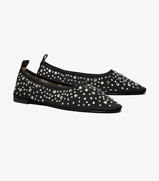 Tory Burch Crystal Ballet - Black
