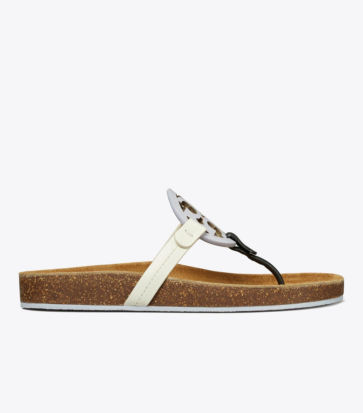 Tory Burch Miller Cloud Sandal - Spring Lavender / Perfect Black / New Iv