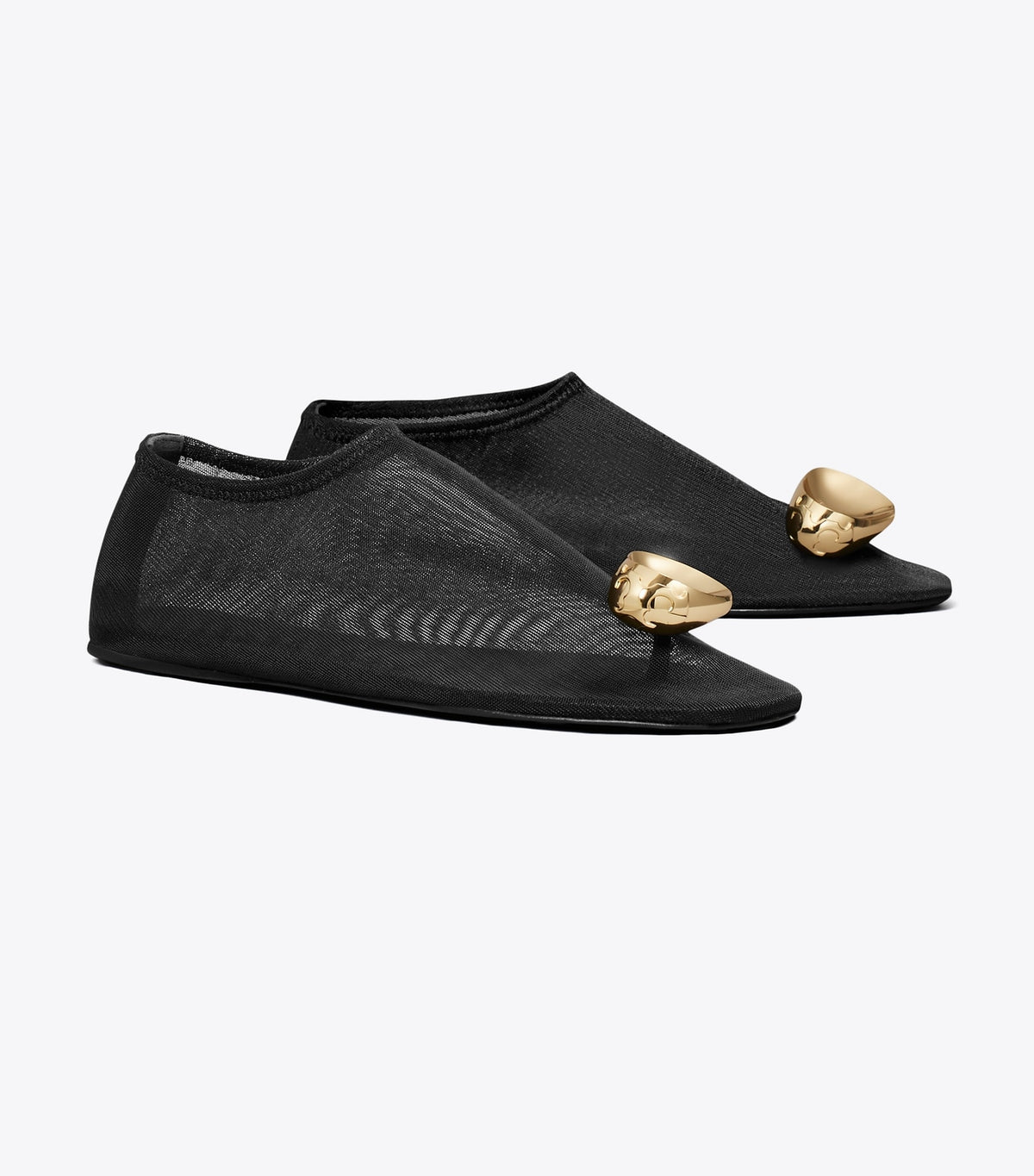Tory Burch Patos Mesh Flat - Black / Gold