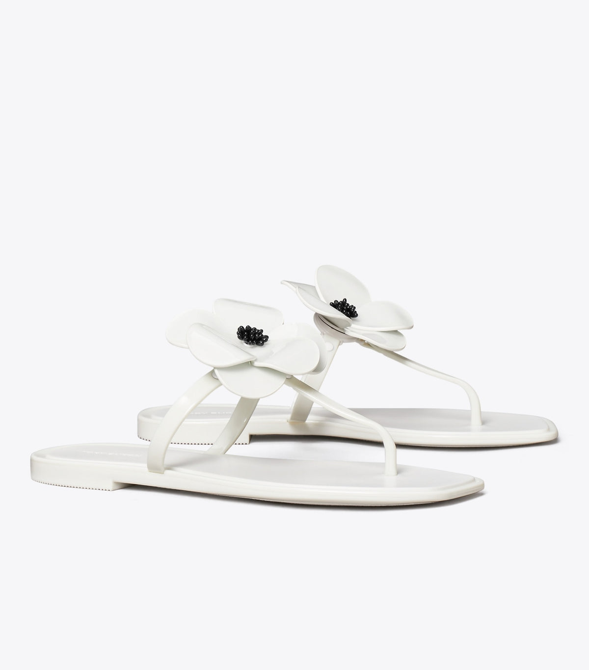 Tory Burch Flower Jelly Sandal - Off White
