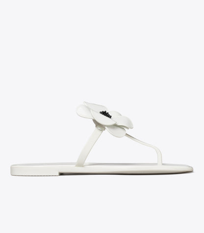 Tory Burch Flower Jelly Sandal - Off White