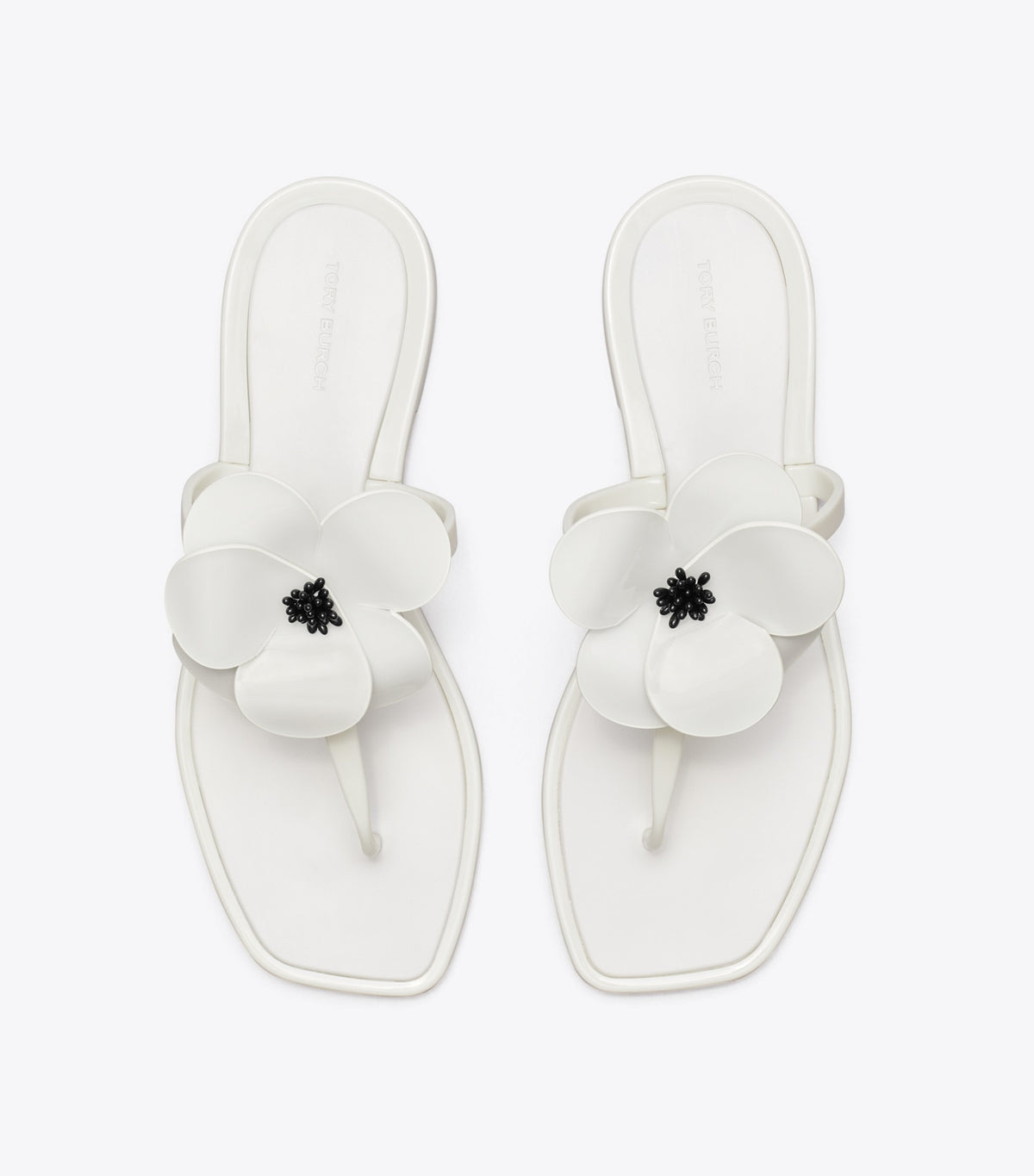 Tory Burch Flower Jelly Sandal - Off White
