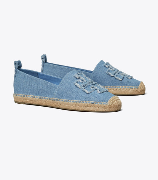 Tory Burch Double T Espadrille - Denim