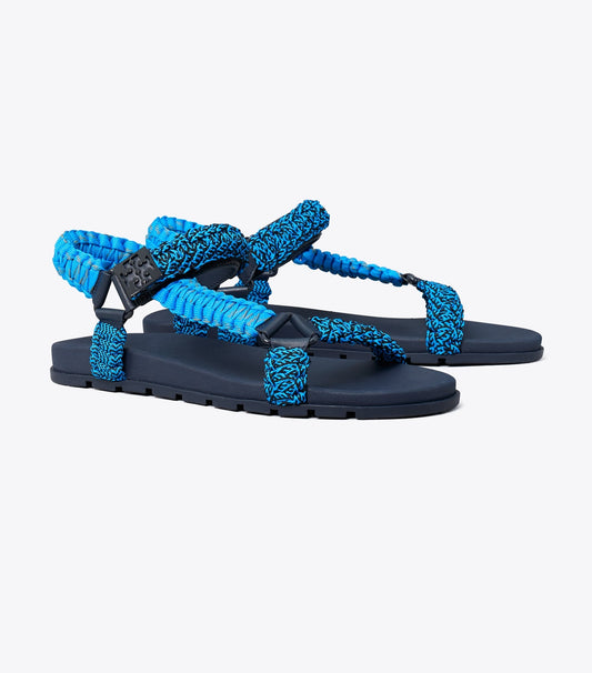 Tory Burch Mellow Trail Rope Sandal - Blue Multi / New Navy