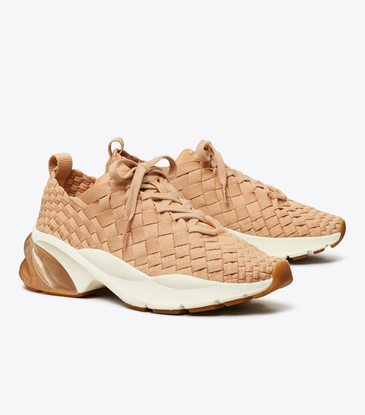 Tory Burch Good Luck Woven Trainer - Vintage Blush