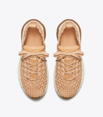 Tory Burch Good Luck Woven Trainer - Vintage Blush