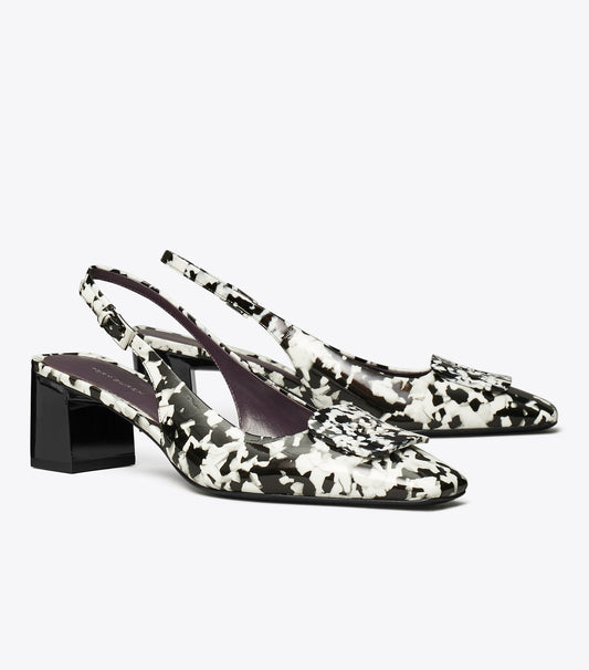 Tory Burch Georgia Slingback Pump - Dark Marble Multi-Tone